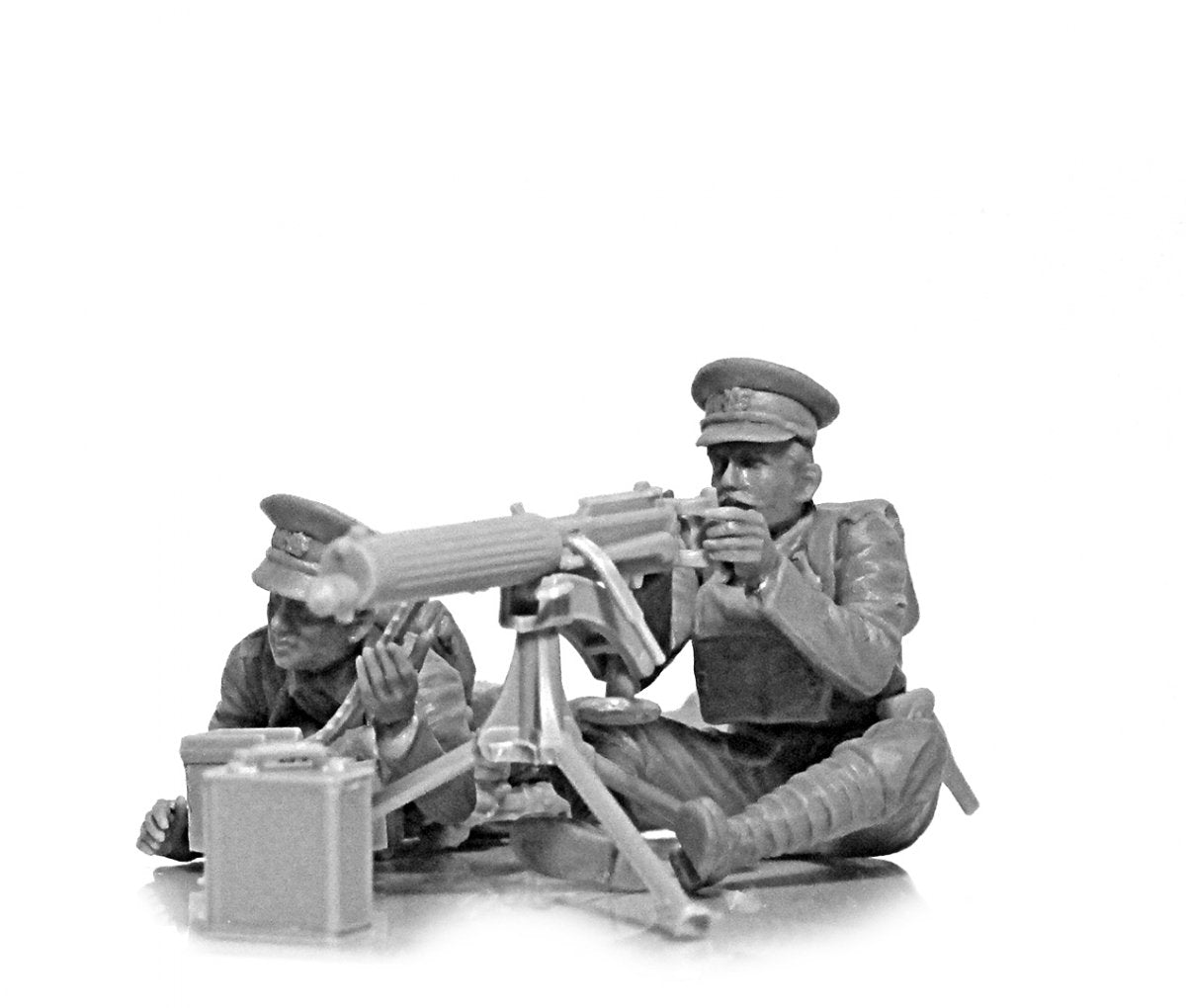 ICM 35713 WWI British Vickers MG Crew (Vickers MG &amp;amp; 2 figures) 1/35 – Bild 2