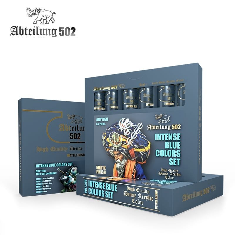 502 Abteilung ABT1168 INTENSE BLUE COLORS SET