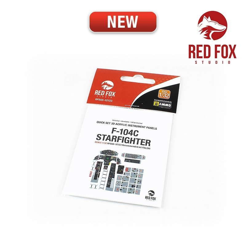 Red Fox Studio QS-32123 F-104C Starfighter (for Italeri kit) 1/32