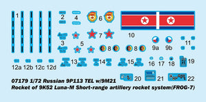 Trumpeter 07179 Lance-roquettes russe 9P113 avec roquette 9M21 et roquette tactique 9K52 Luna-M Frog-7, échelle 1/72  – image 3