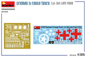 MiniArt 35459 German 3t Cargo Truck 3.5-36s Late Production 1/35 – image 3