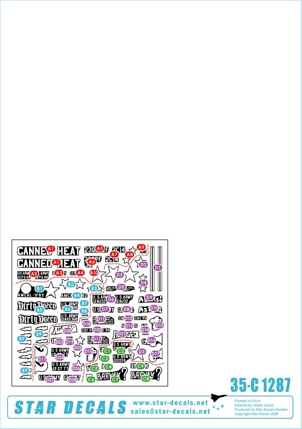 Star Decals 35-C1287 Big Guns in Vietnam 4 1/35 – Bild 2