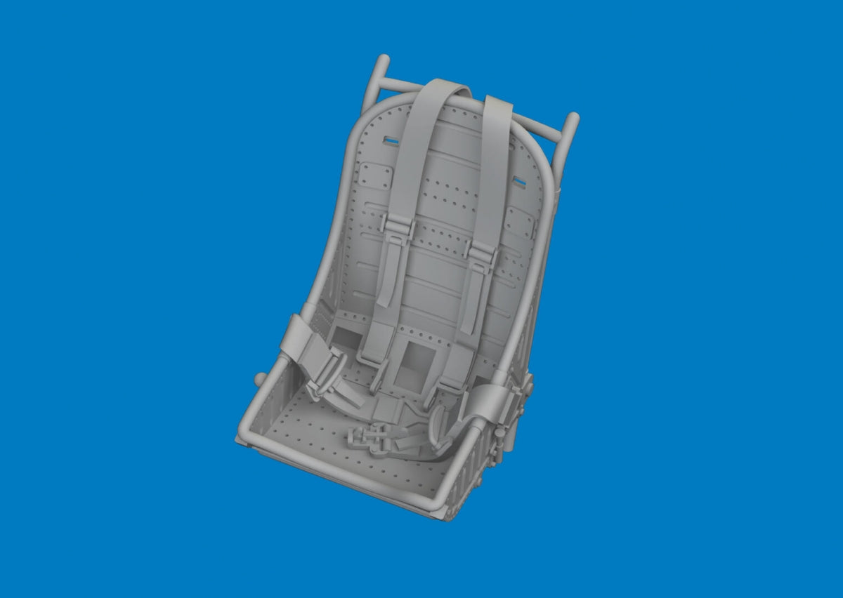 Eduard 6481064 P-40 seat w/ integral belts Type 1 PRINT Eduard 1/48 – image 2