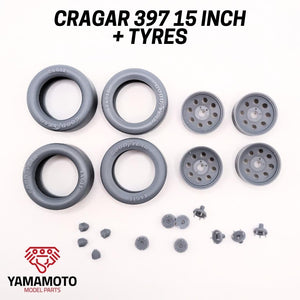 Yamamoto YMPRIM15 Cragar 397 15&amp;quot; + Tires Prokit! 1/24 – image 2