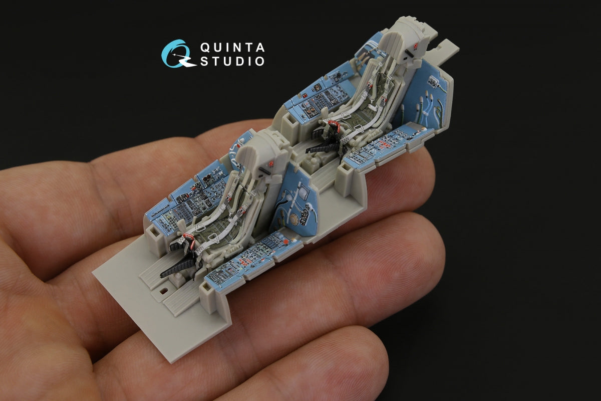 Quinta Studio QD48181 Su-27UB 3D-Printed colored Interior on decal paper (for KittyHawk kit) 1/48 – obrázek 7