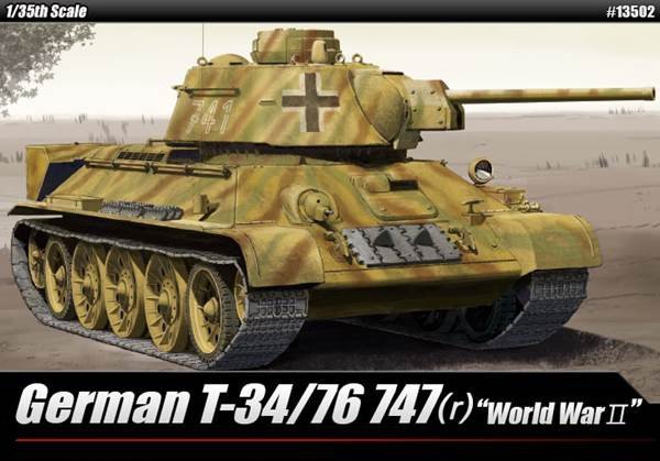 Academy 13502 German T-34/76 747(r) "World War Ⅱ" 1/35