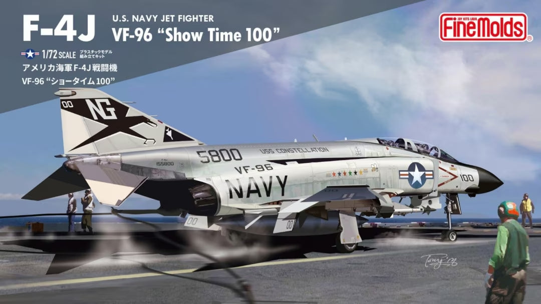 Fine Molds FF04 US Navy Jet Fighter F-4J VF-96 "Show Time 100" 1/72