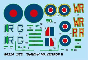 Hobby Boss 80214 Spitfire MK.Vb TROP 1/72 – obrázek 3
