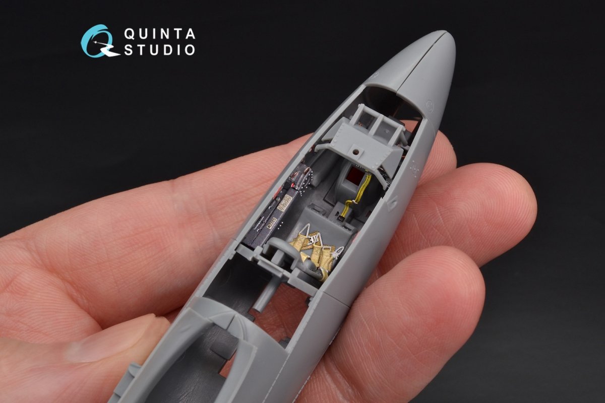 Quinta Studio QD48106 He-162 3D-Printed &amp;amp; colored Interior on decal paper (for Tamiya kit) 1/48 – image 5