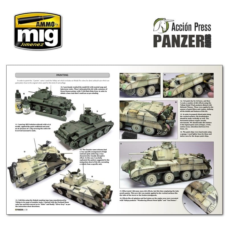AMMO of Mig Jimenez 60 Panzer Aces Armor Modeling Magazine 60 - a guide for modelers – obrázek 3