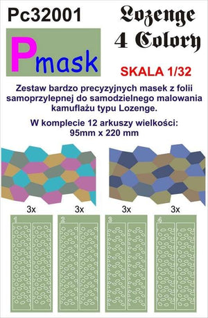 P-Mask PC32001 LOZENGE 4 COLORS (1/32)