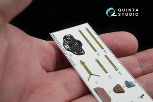 Quinta Studio QD48022 I-16 type 10 3D-Printed &amp;amp; colored Interior on decal paper (for all kits) 1/48 – immagine 7