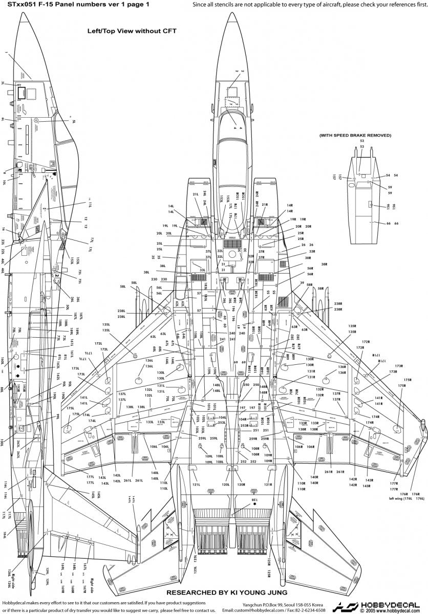 HobbyDecal ST48051V1 F-15 Panel numbers ver 1 1/48 – image 2