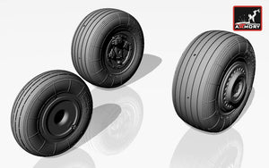 Armory Models AW32003 Sukhoj Su-25 Frogfoot wheels 1/32 – Bild 2