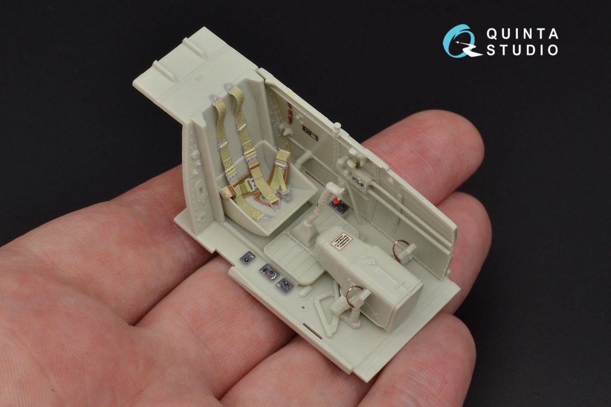 Quinta Studio QD32029 Bf 109G-6 3D-Printed &amp;amp; colored Interior on decal paper (for Revell kit) 1/32 – Bild 11