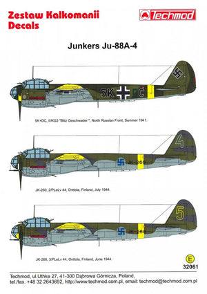 Techmod 32061 Junkers Ju-88A-4 1/32 – immagine 2