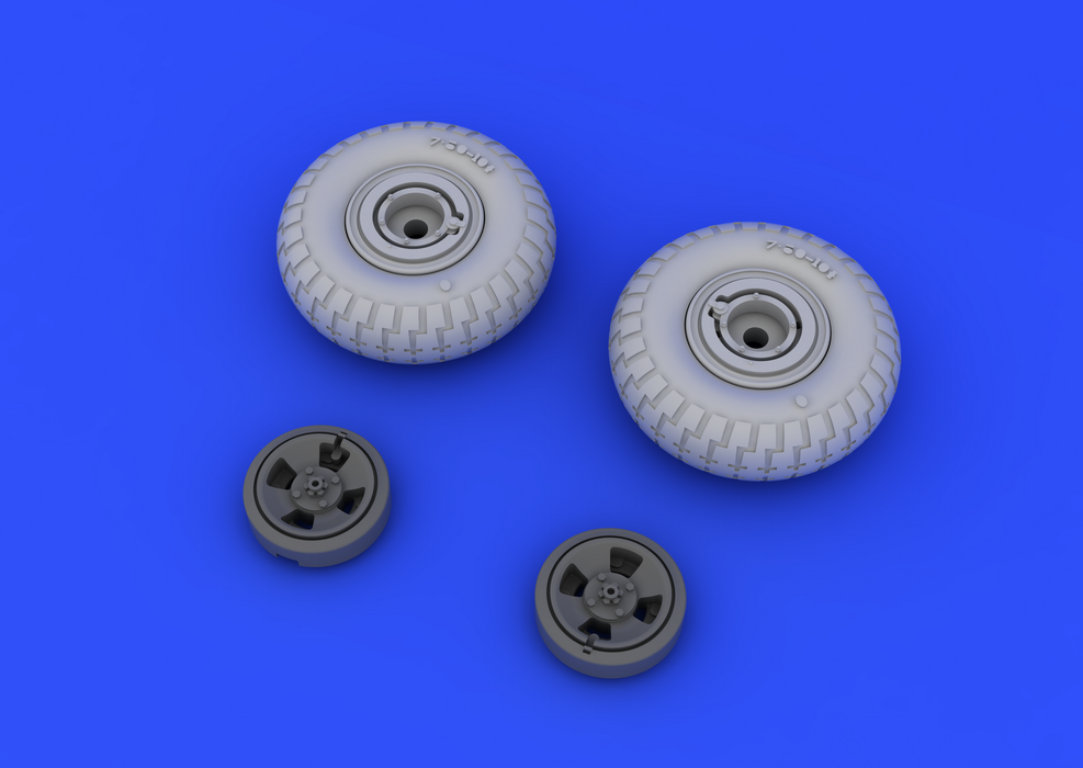 Eduard 648118 Spitfire wheels - 4 spoke w/ pattern 1/48 (EDUARD) – image 4