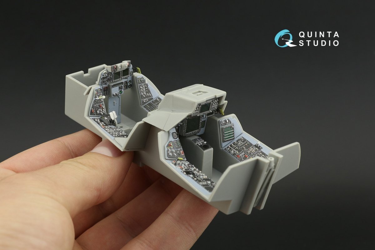 Quinta Studio QDS-32033 F-14D 3D-Printed &amp;amp; colored Interior on decal paper ( Trumpeter ) (small version) 1/32 – image 3