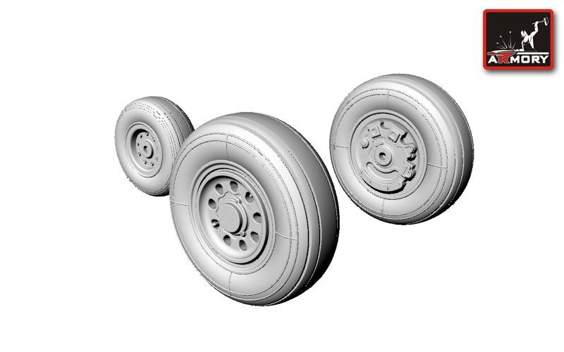 Armory Models AW48303 F-35B Lightning-II wheels 1/48 – immagine 3