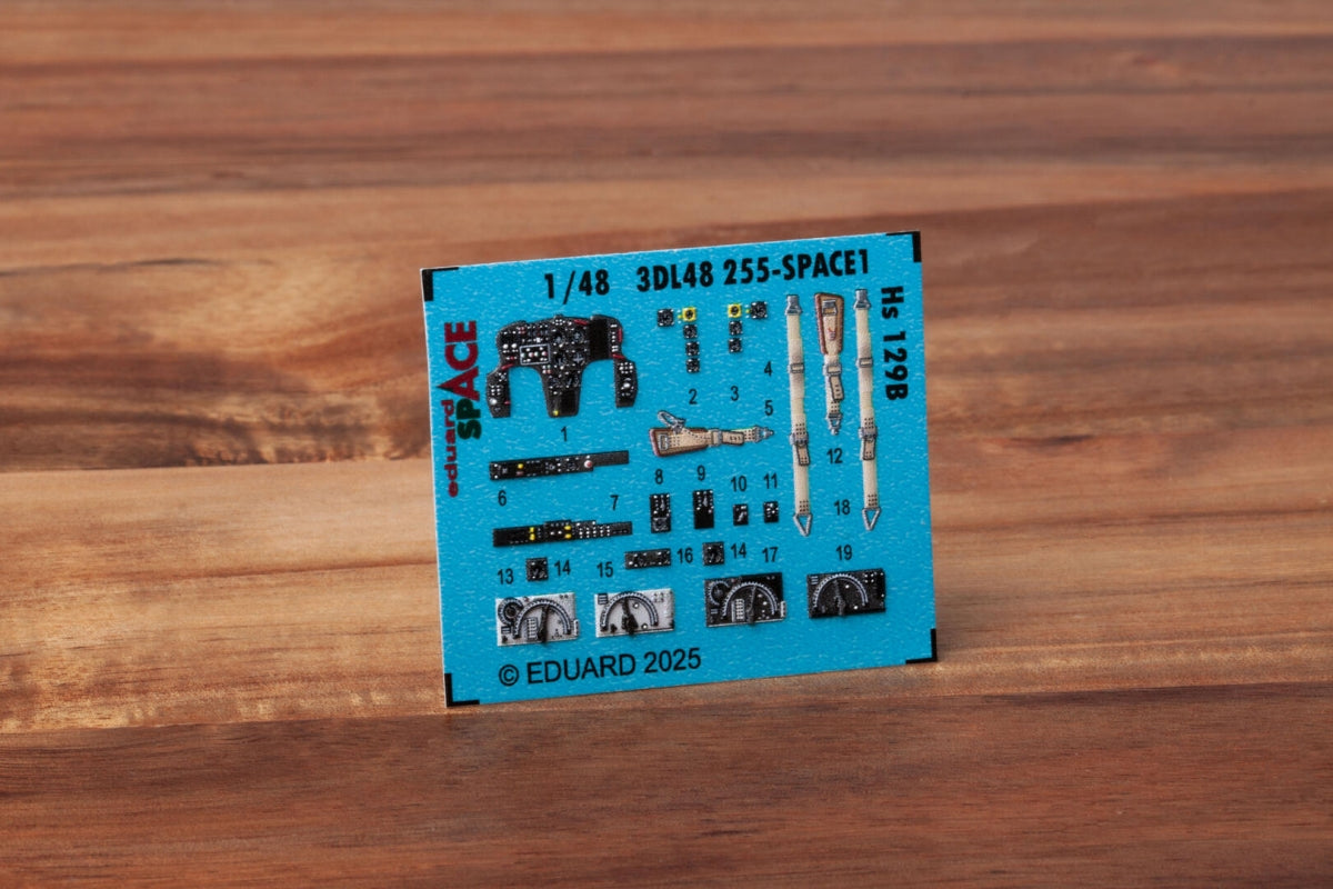 Eduard 3DL48255 Hs 129B SPACE for TAKOM (3D Decals) 1/48