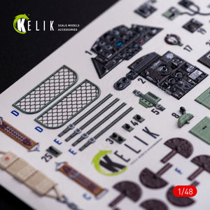 KELIK K48077 Ki-51 Sonia interior 3D decals for WingsyKits kit 1/48 – immagine 4