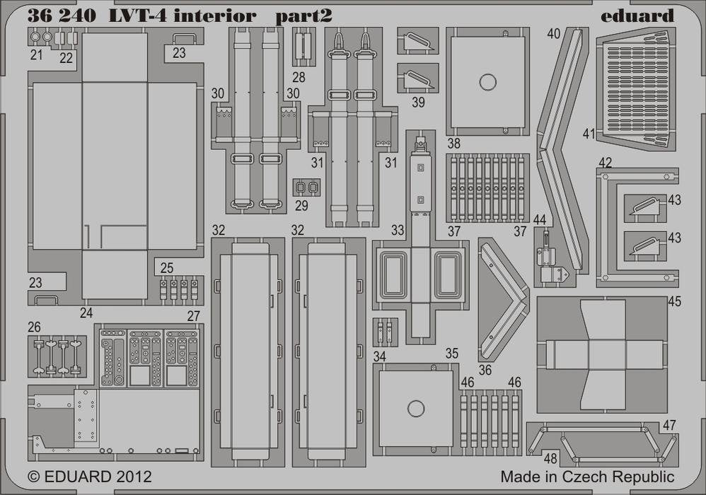 Eduard 36240 LVT-4 interior 1/35 AFV Club – image 2