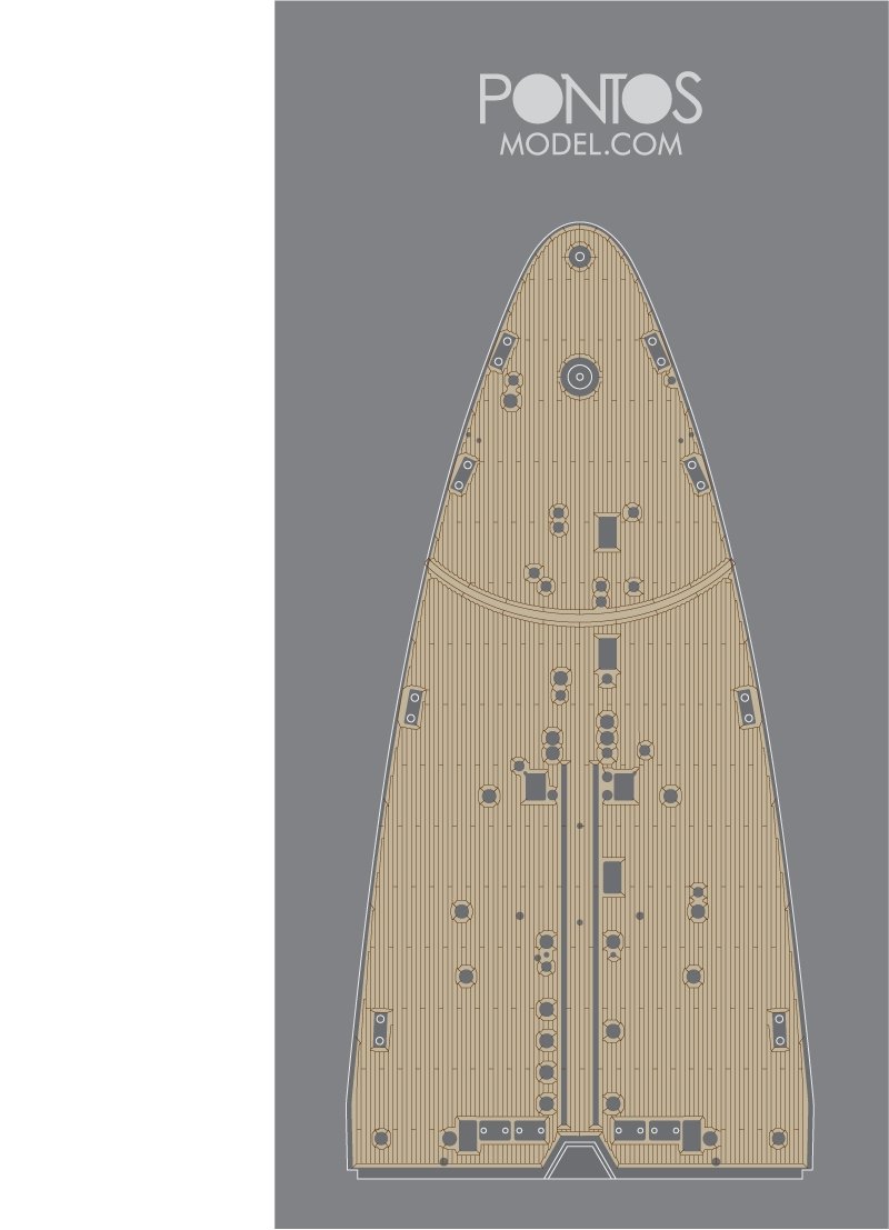 Pontos 35023WD1 RN Roma Wooden Deck set 1/350 – image 4