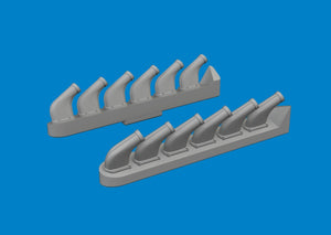Eduard 672411 P-51 exhaust stacks PRINT TAMIYA 1/72 – Bild 2