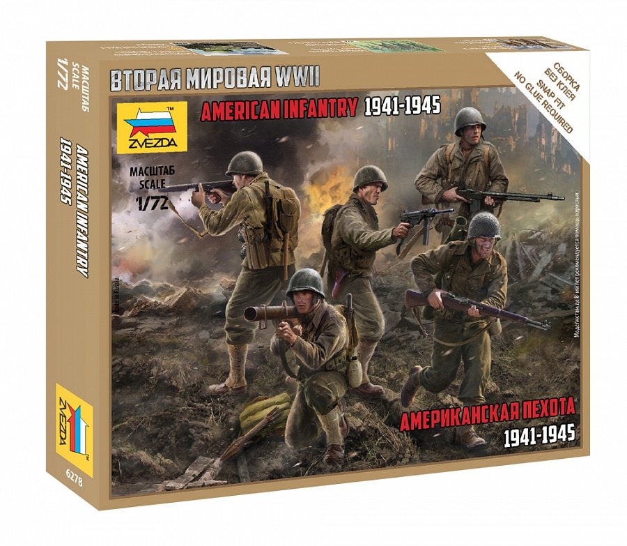 Zvezda 6278 US Infantry 1/72