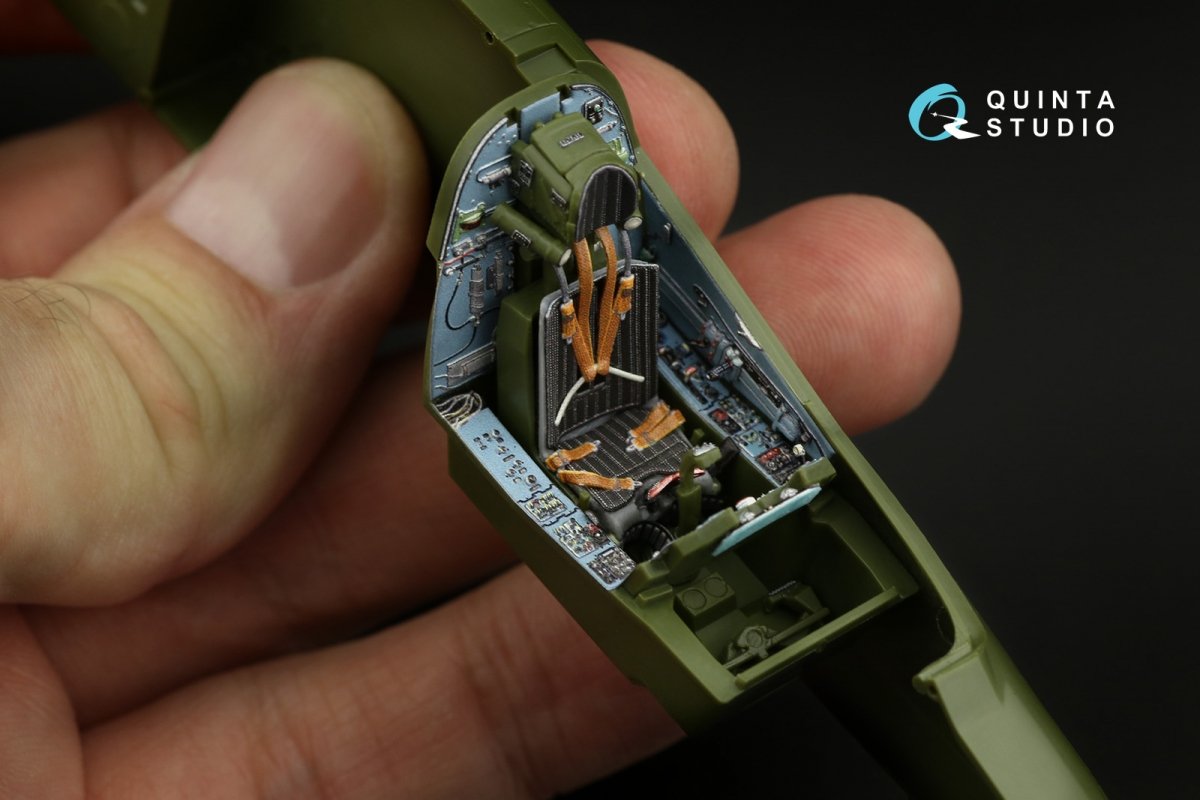 Quinta Studio QD48249 Su-25 3D-Printed &amp;amp; colored Interior on decal paper (Zvezda) 1/48 – Bild 6