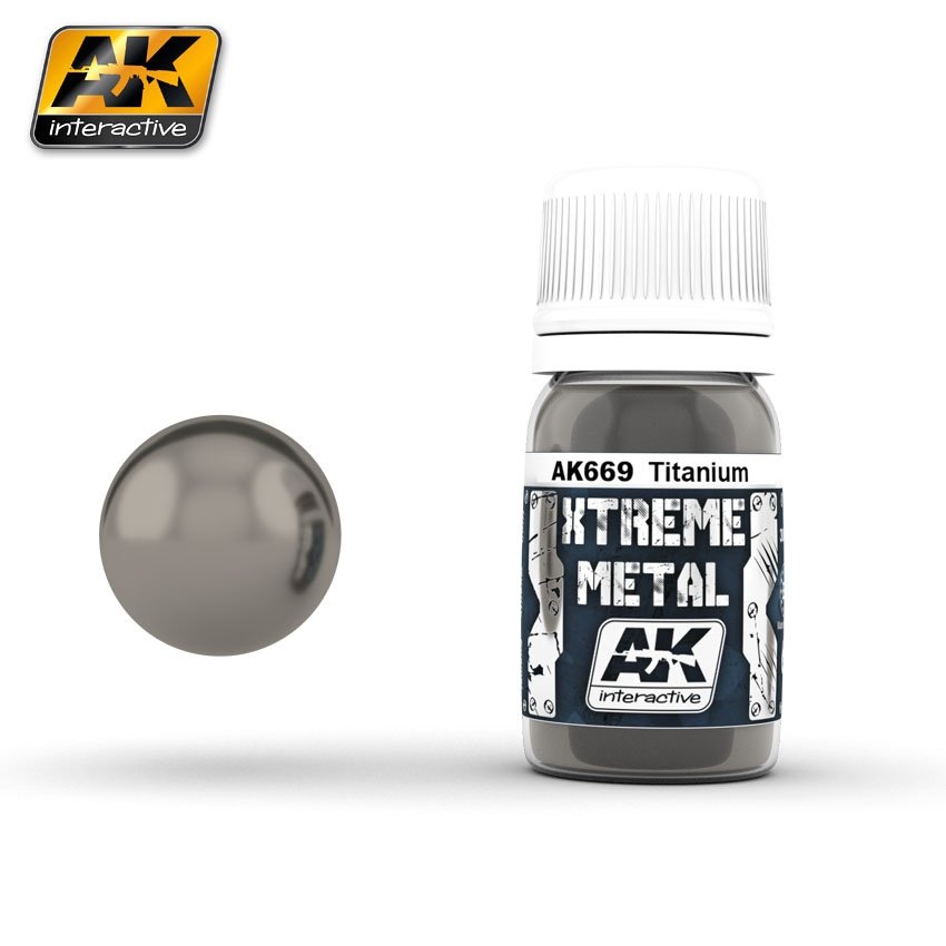 AK Interactive AK669 XTREME METAL TITANIUM 30ml