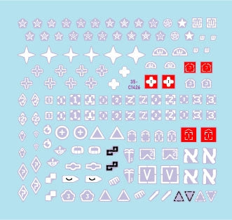 Star Decals 35-C1426 IDF Generic Markings 2. Israeli brigade/unit insignia markings for tanks and AFVs 1/35 – Bild 2