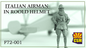 Copper State Models F72-001 Italian Airman in Roll crash helmet 1/72