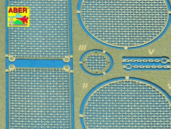 Aber 35G06 Grilles for german tank King Tiger, Jagdtiger 1/35 – Bild 3