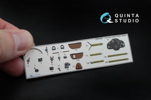 Intérieur imprimé en 3D et coloré sur papier décalcomanie Quinta Studio QD48009 I-16 type 18/24 (pour tous les kits) 1/48 – image 3