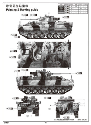 Trumpeter 07101 British Warrior Tracked Mechanized Combat Vehicle (1/72) – image 4