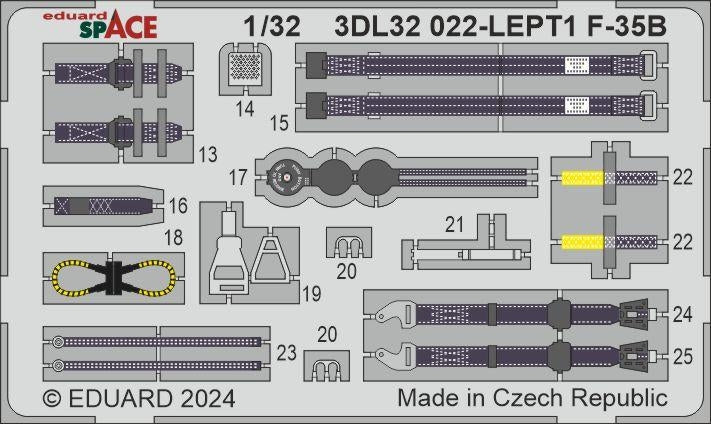 Eduard 3DL32022 F-35B SPACE TRUMPETER 1/32 – Bild 4