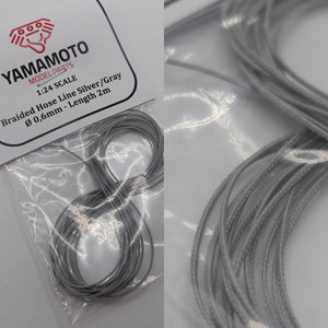 Yamamoto YMPTUN65 Braided Hose Line Silver/Gray 0.6mm 2 m 1/24