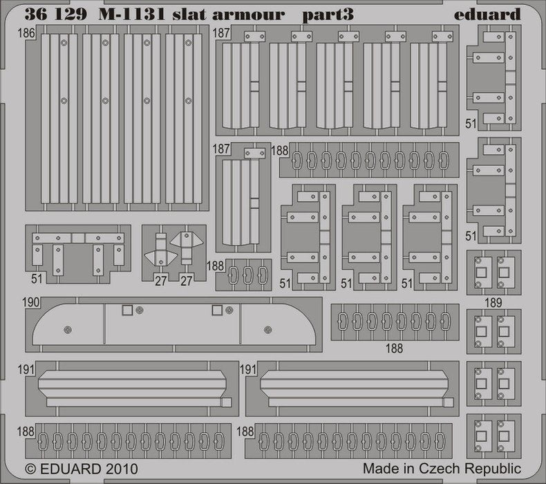 Eduard 36129 M-1131 slat armor 1/35 Trumpeter – Bild 3