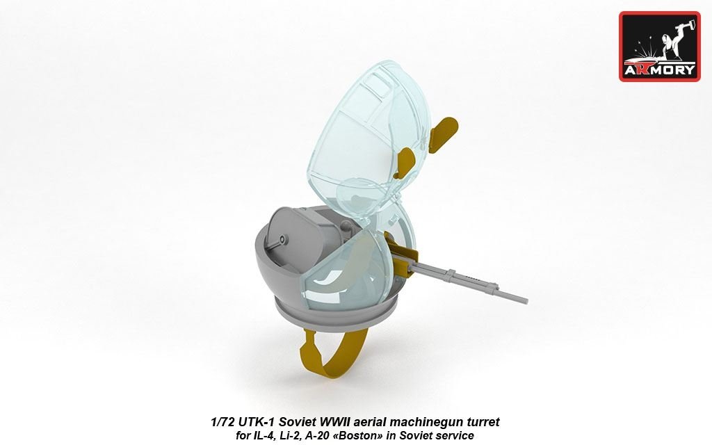 Armory Models ACA7272 UTK-1 Soviet WWII machinegun turret 1/72