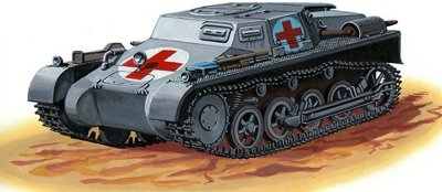 Attack 72871 German II WW PzKpfw I Ausf.A Ambulance 1/72