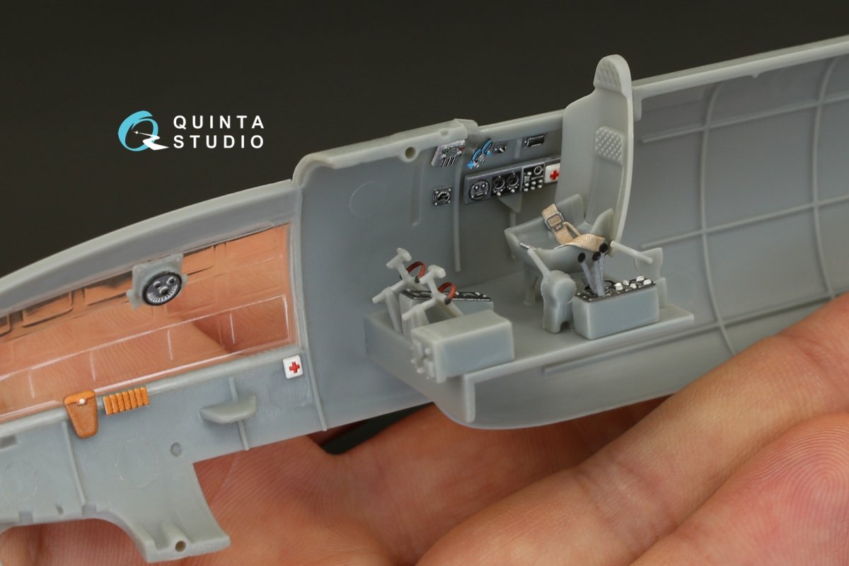 Quinta Studio QD48100 IL-4 3D-Printed &amp;amp; colored Interior on decal paper (for Xuntong kit) 1/48 – Bild 10