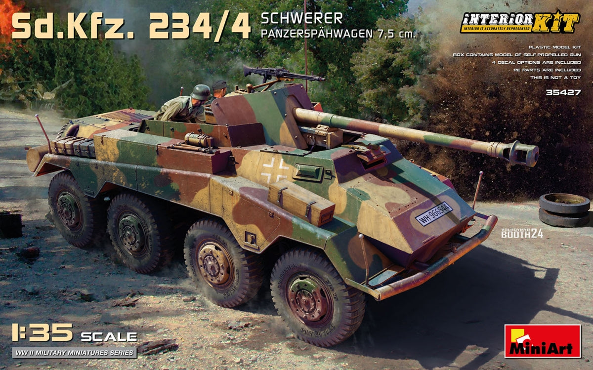 MiniArt 35427 Sd.Kfz. 234/4 SCHWERER PANZERSPÄHWAGEN 7.5 cm. INTERIOR KIT 1/35