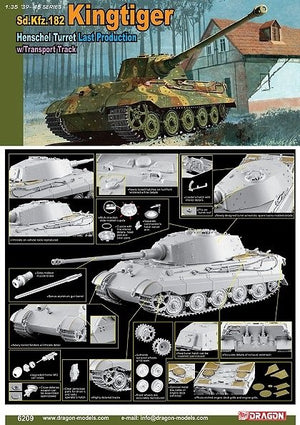 Dragon 6209 Sd.Kfz.182 Kingtiger Henschel Turret Last Production 1/35 – image 2