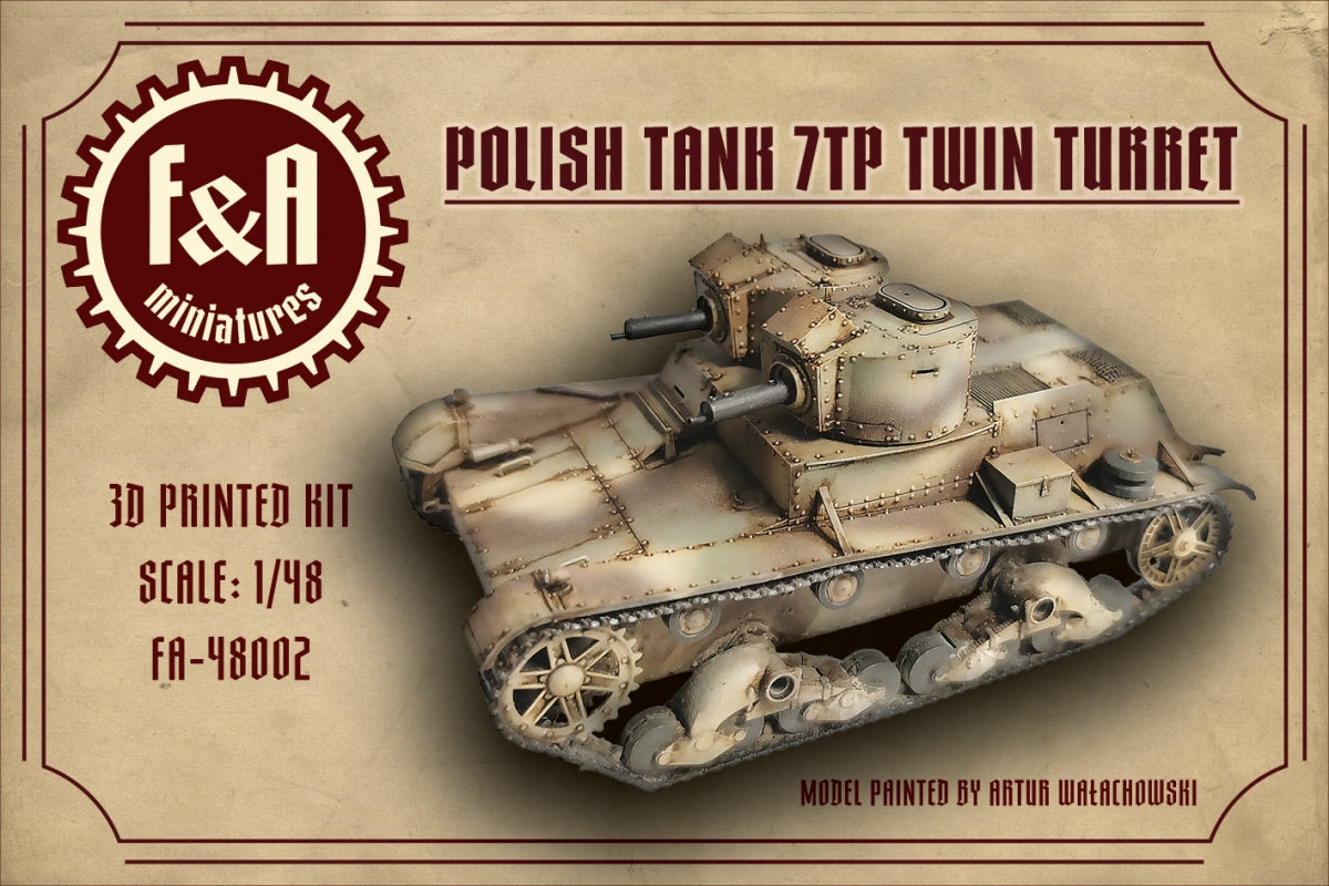 F&amp;amp;A Miniatures FA-48002 7TP Twin Turret 1/48