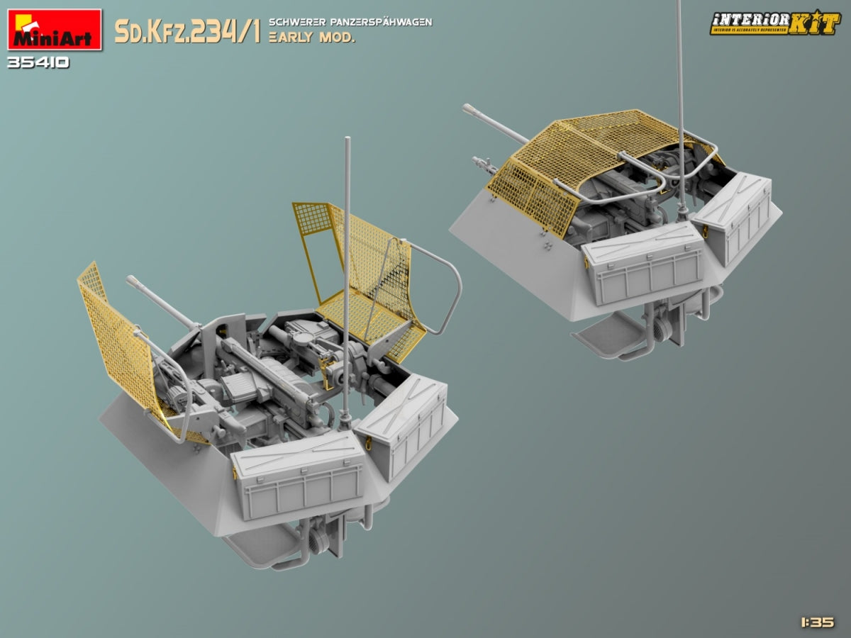 MiniArt 35410 Sd.Kfz.234/1 Schwerer Panzerspahwagen. EARLY MOD. INTERIOR KIT 1/35 – image 8