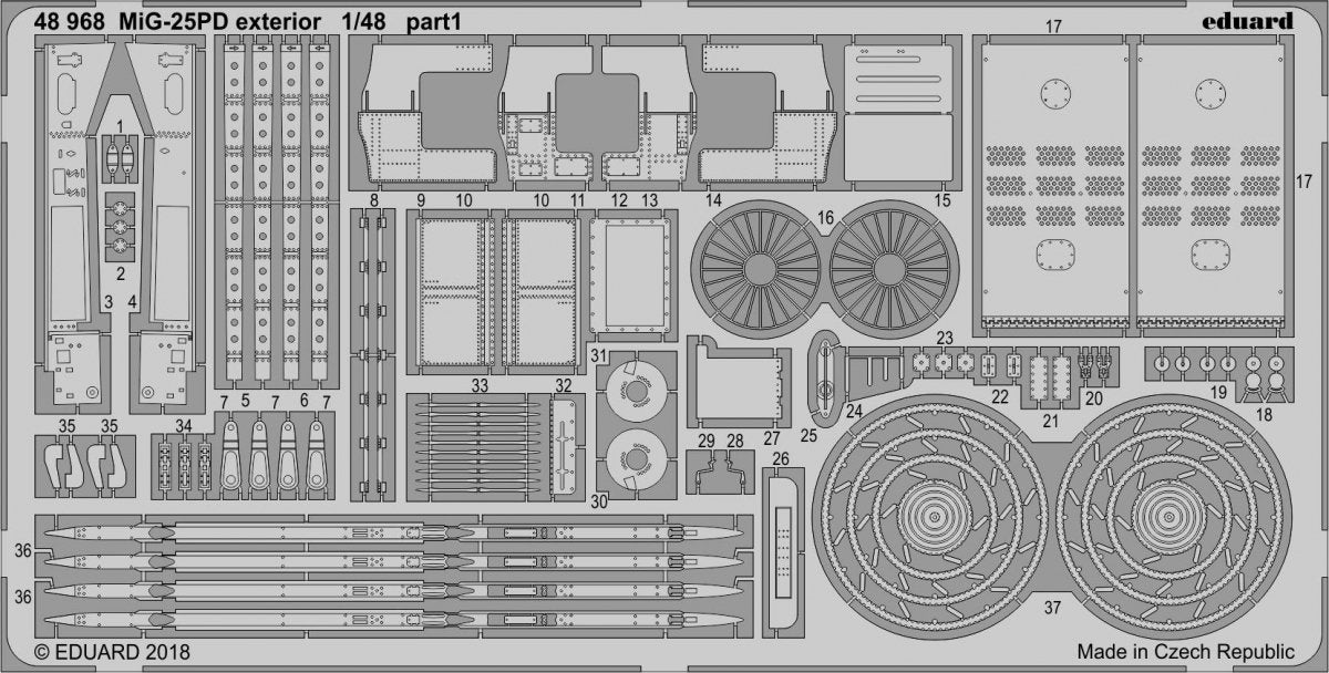 Eduard BIG49206 MiG-25PD 1/48 ICM – obrázek 4