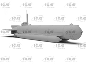 ICM S019 U-Boat Type &amp;#39;Molch&amp;#39; WWII German Midget Submarine 1/72 – obrázek 4