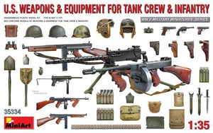 MiniArt 35334 US Weapons &amp;amp; Equipment for Tank Crew &amp;amp; Infantry 1/35