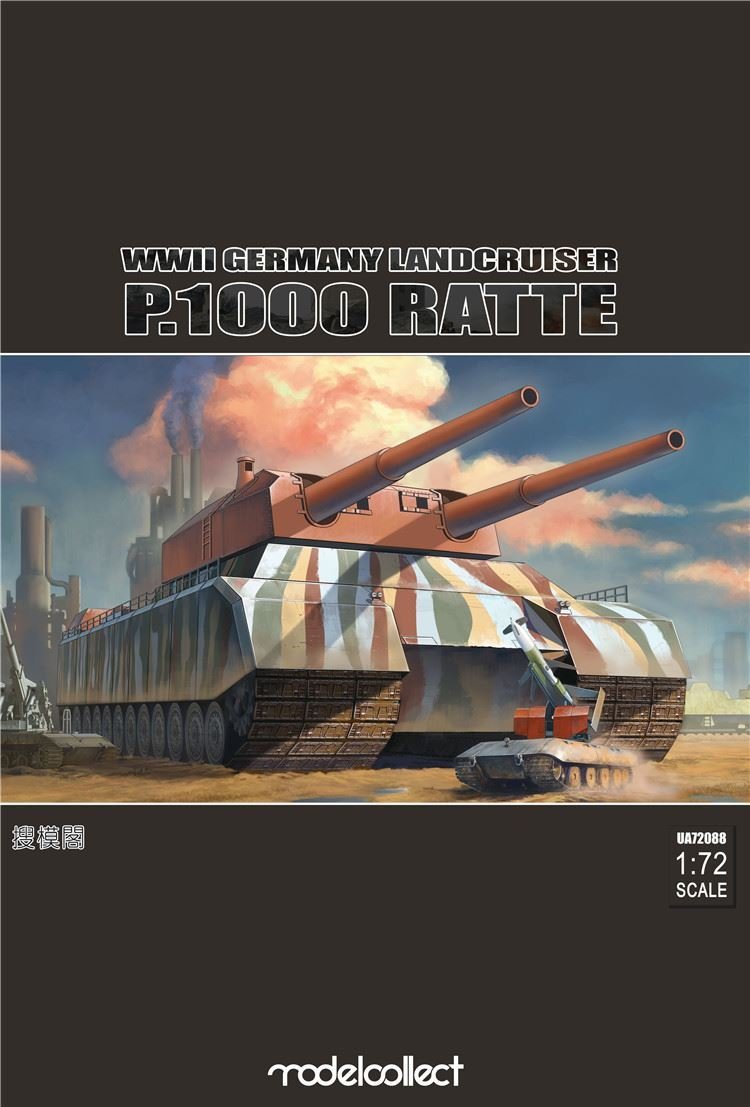 Modelcollect UA72088 WWII German Landcruiser P.1000 ratte 1/72 – image 2
